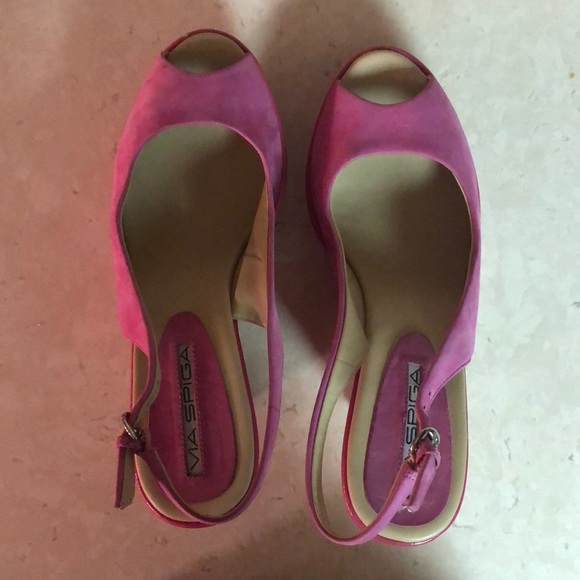 Via Spiga Shoes - Via Spiga Pink Wedges
